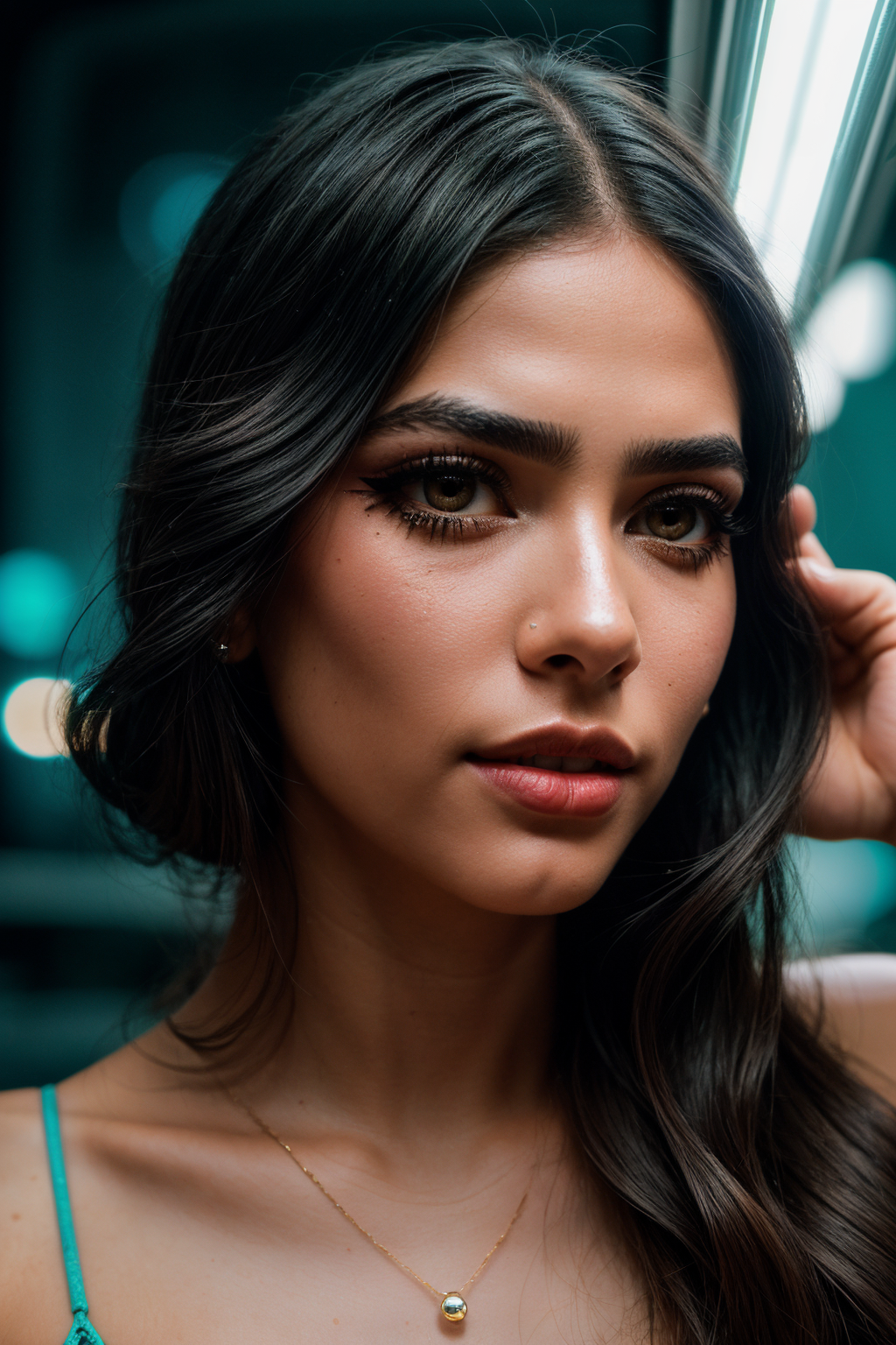 [number]-1952875474-photo of (EPHud43lmuft1_0.99), closeup portrait, perfect hair, (modern photo, bohemian-inspired one-piece with intricate crochet.png